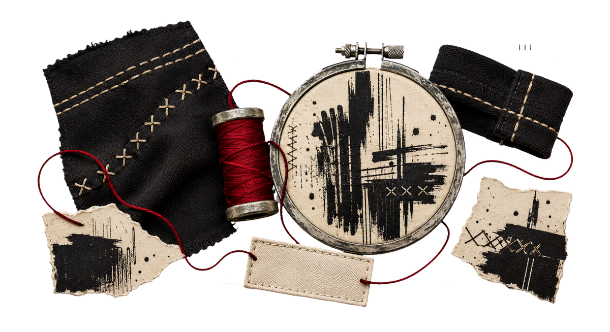 Original KuroGuu streetwear artwork carried across threads and fabric