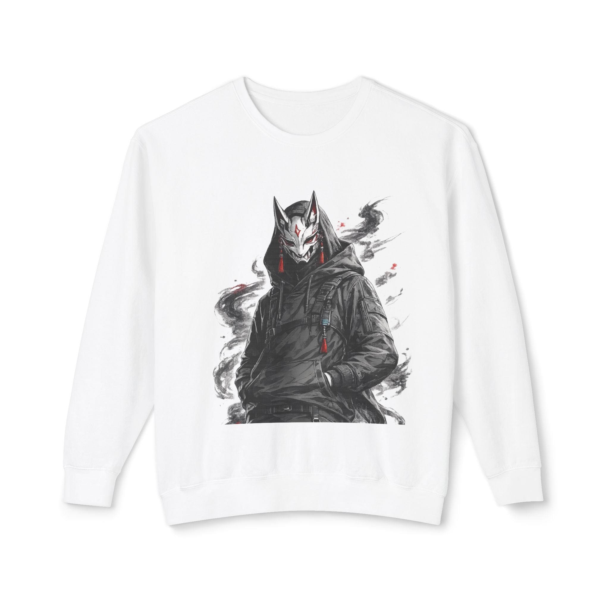 Fox Mask Hoodie Crewneck Sweatshirt — Urban Kitsune Streetwear