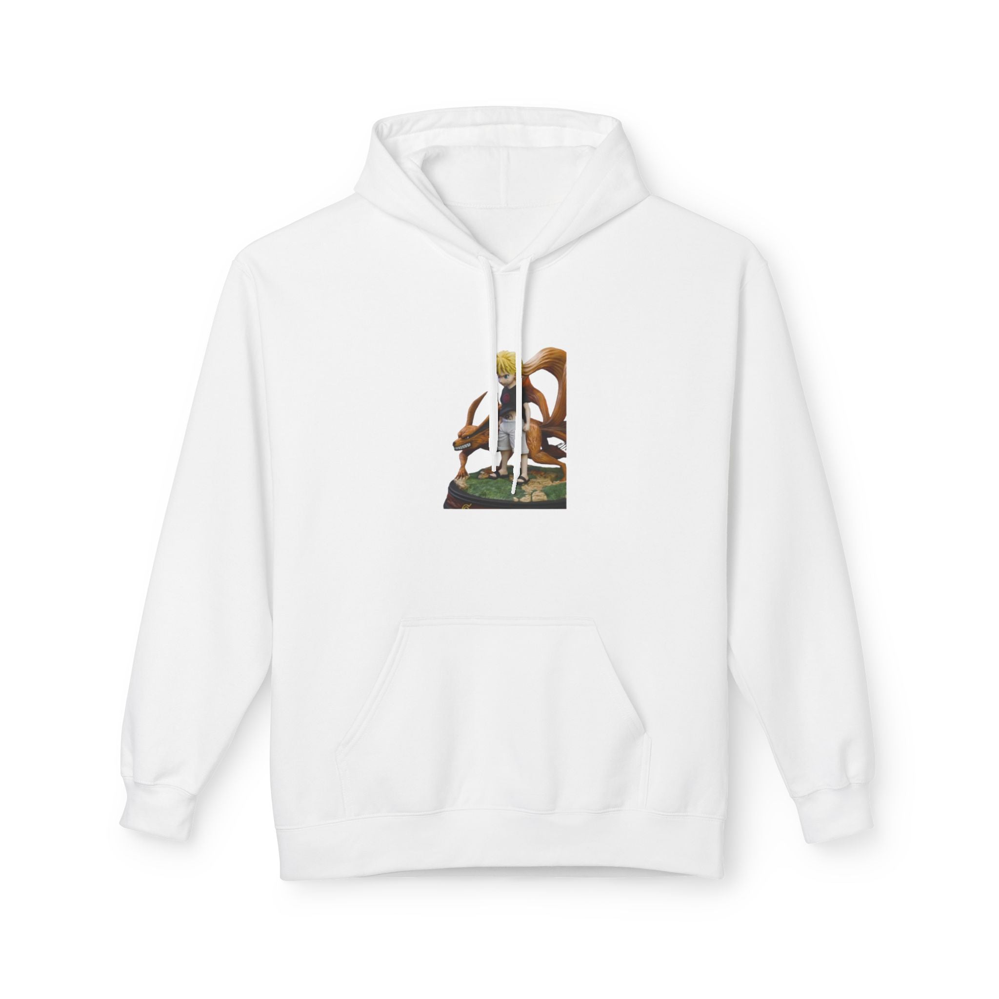 Hoodie — Blonde Anime Boy Statue Graphic Hoodie
