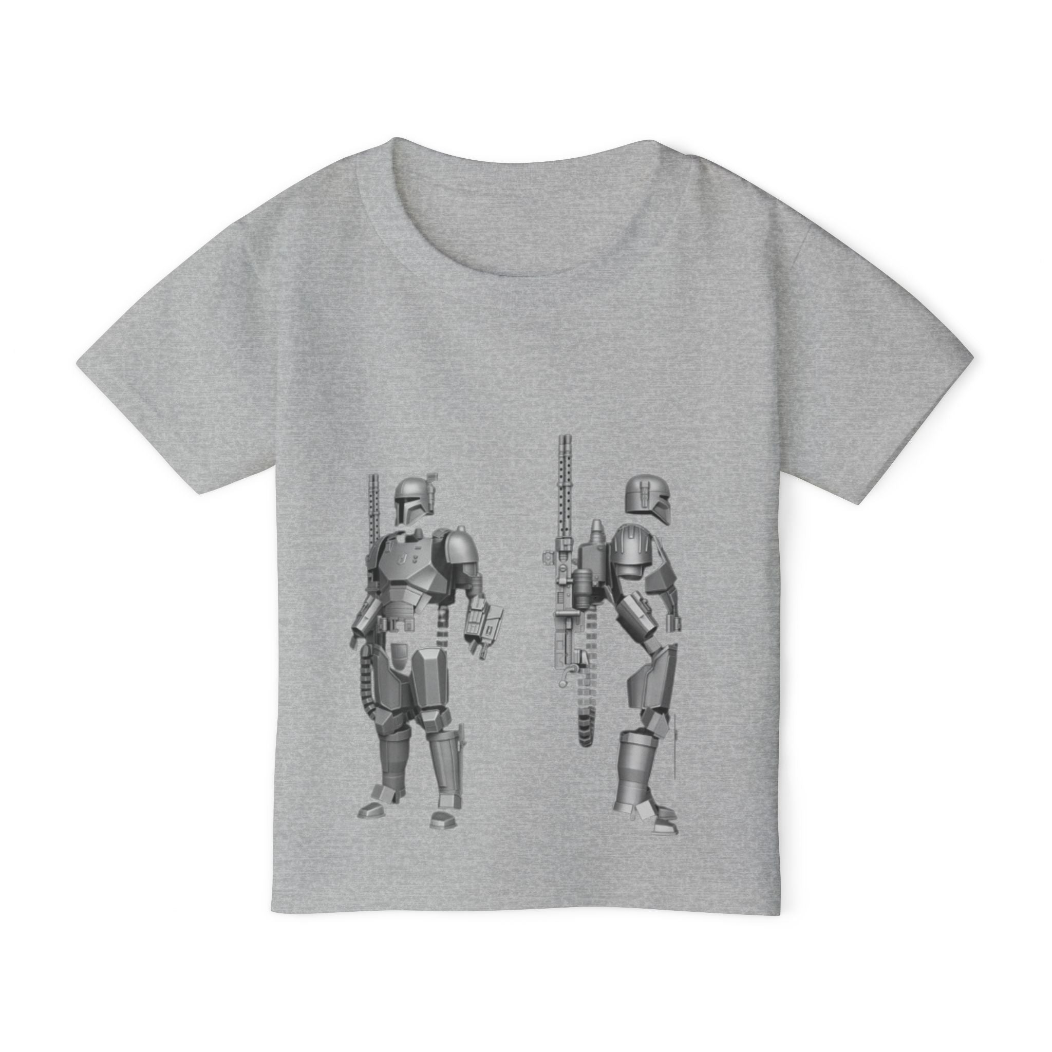 Toddler T‑Shirt — Retro Sci‑Fi Armor Blueprint Print