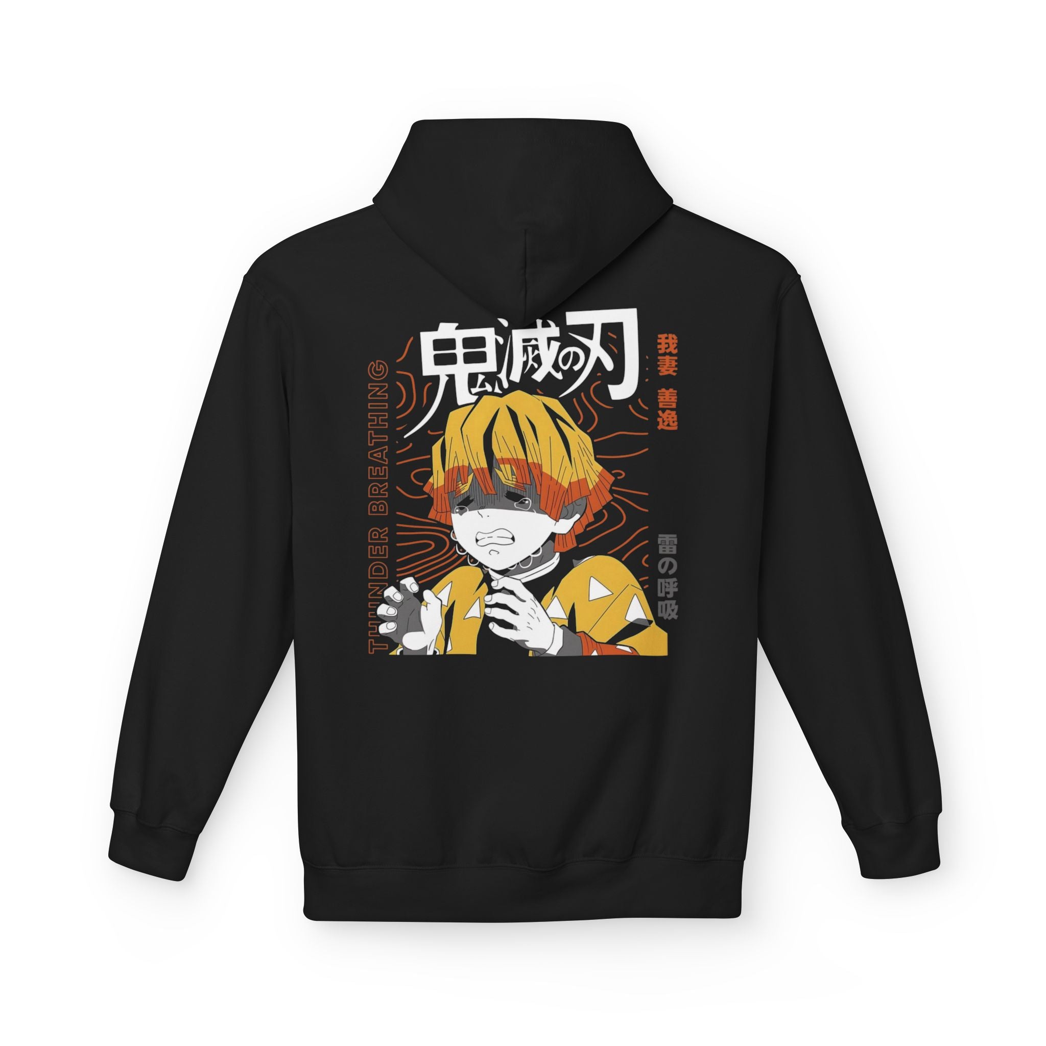 Zenitsu Inspired Cozy Fleece Hoodie