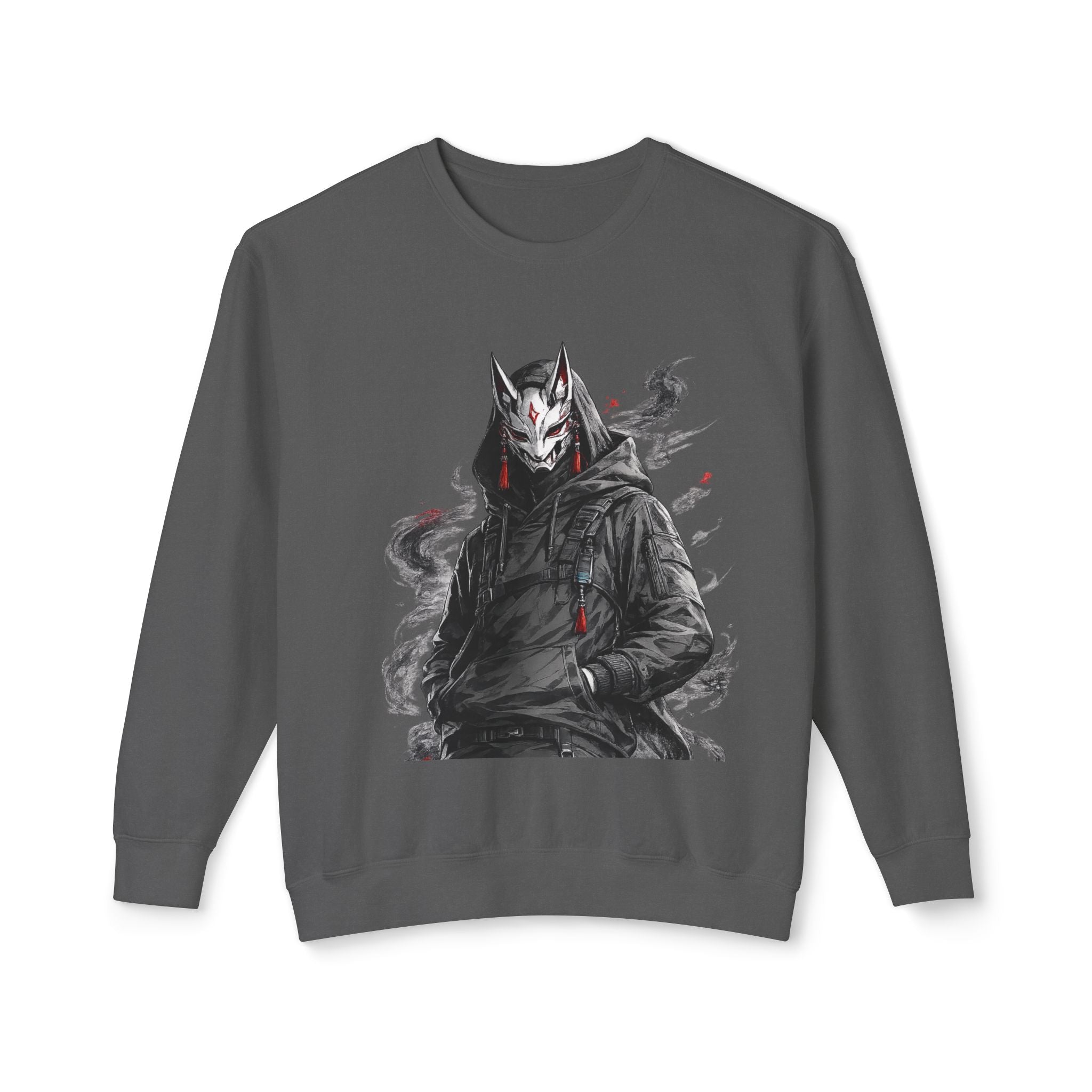 Fox Mask Hoodie Crewneck Sweatshirt — Urban Kitsune Streetwear
