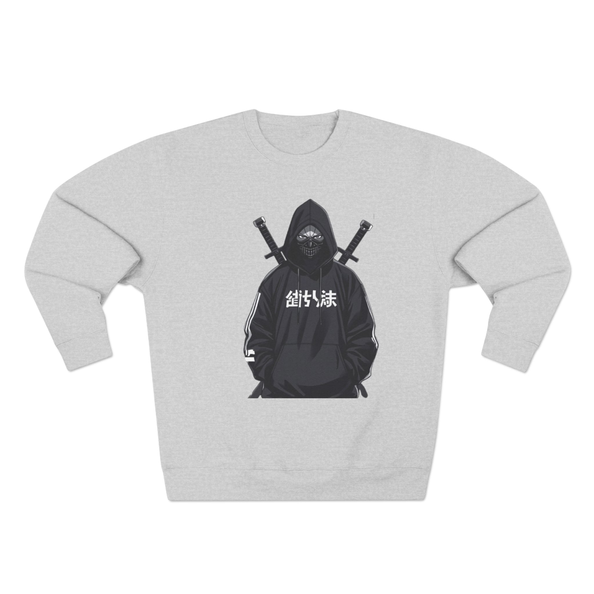 Hooded Shadow Samurai Crewneck Sweatshirt