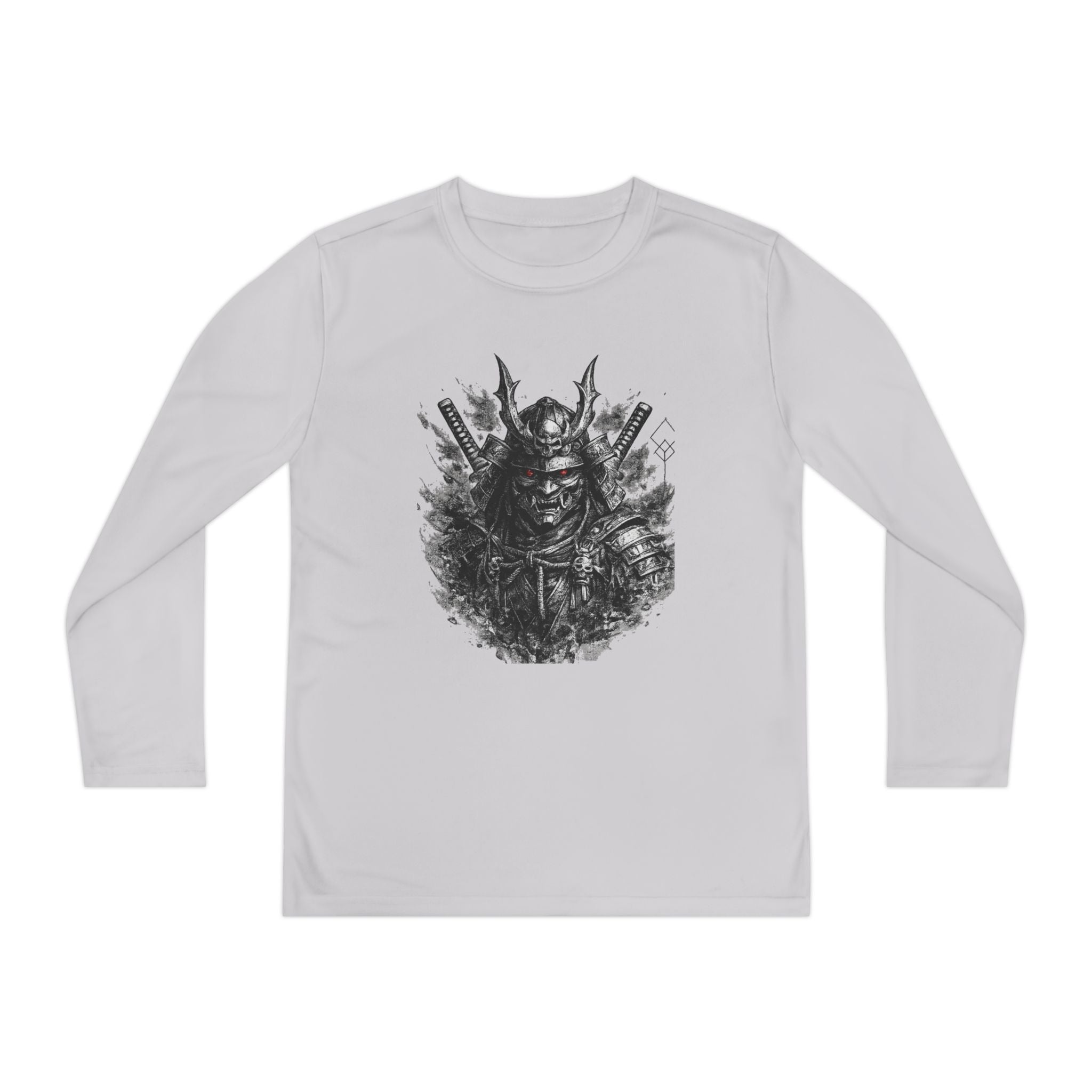 Youth Samurai Long Sleeve Tee — Grunge Warrior Graphic